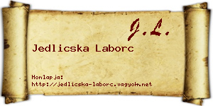 Jedlicska Laborc névjegykártya